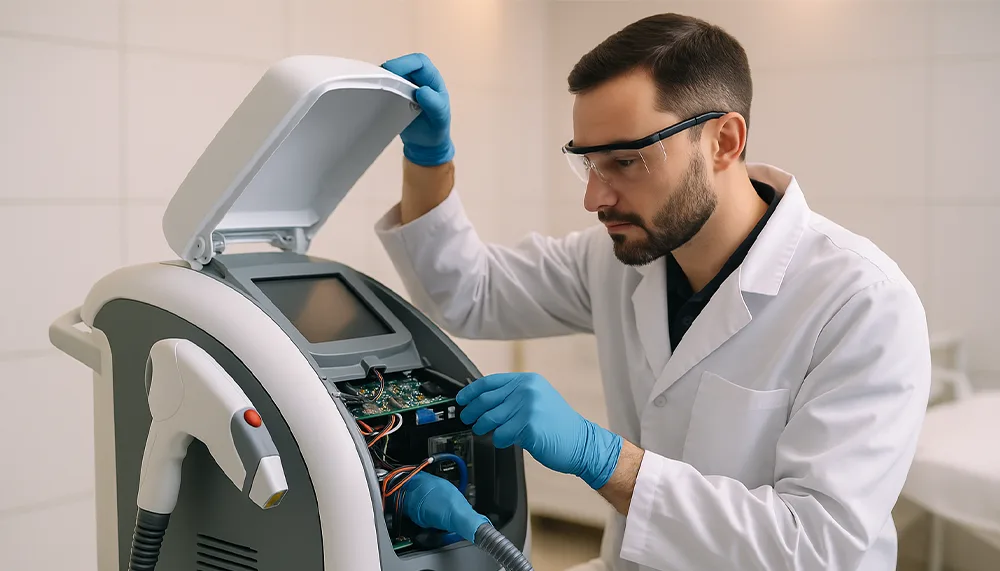 هزینه تعمیر دستگاه‌ لیزر بدن چطور محاسبه می‌شود؟